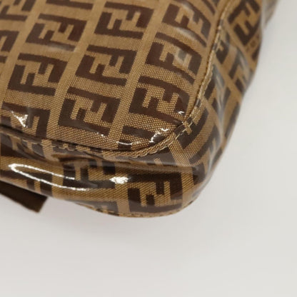 Fendi Baguette, Brown, Canvas, shoulder