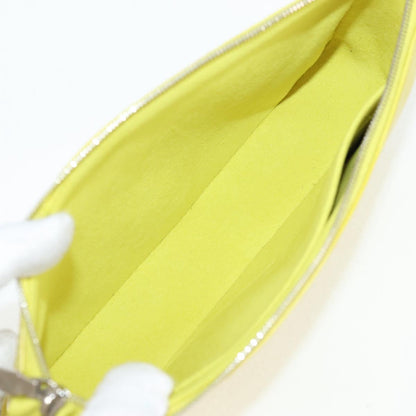 Louis Vuitton Pochette Accessoire, Yellow, Leather, clutch
