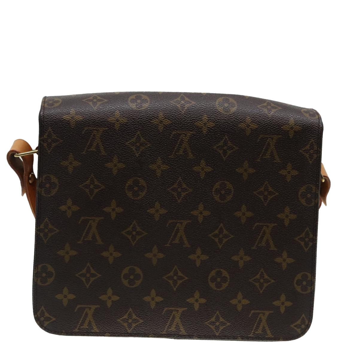 Louis Vuitton Cartouchiere, Brown, Canvas, shoulder