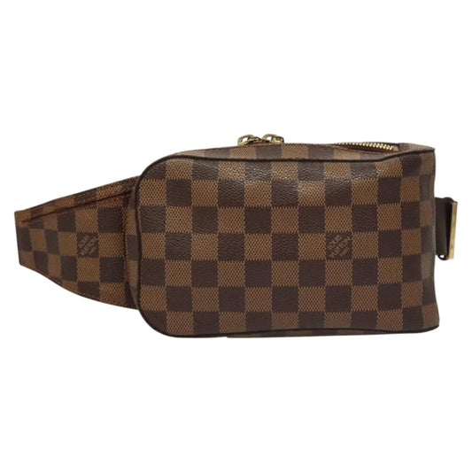 Louis Vuitton Geronimo, Brown, Canvas, shoulder