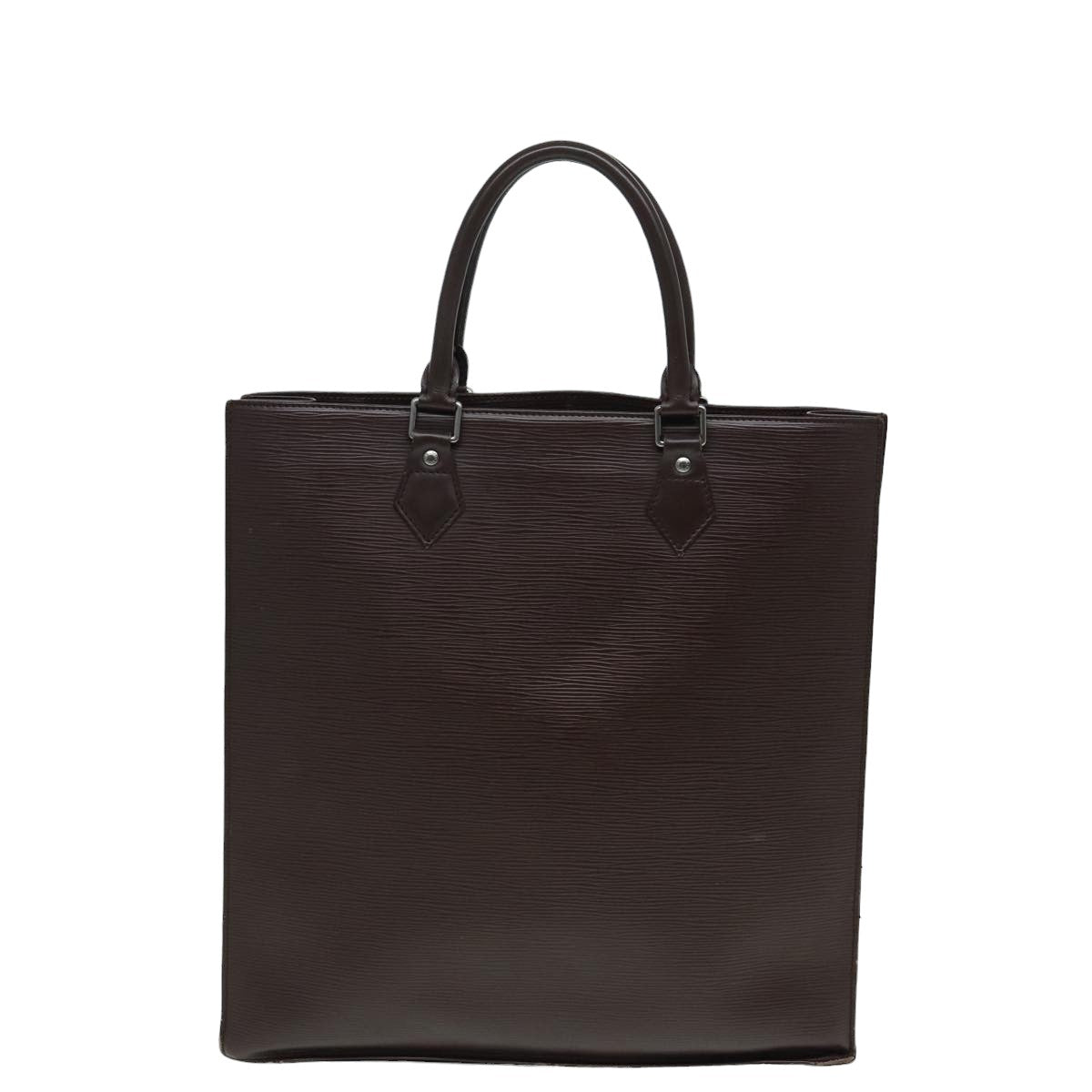 Louis Vuitton Sac Plat, Brown, Leather, tote