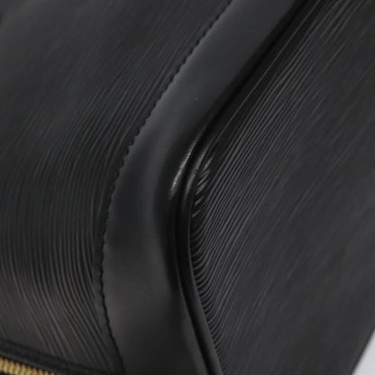 Louis Vuitton Alma, Black, Leather, handbag