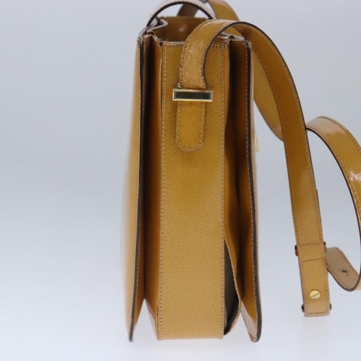Celine Ring Bag Leather, CAMEL, PATENT_LEATHER, Handbag