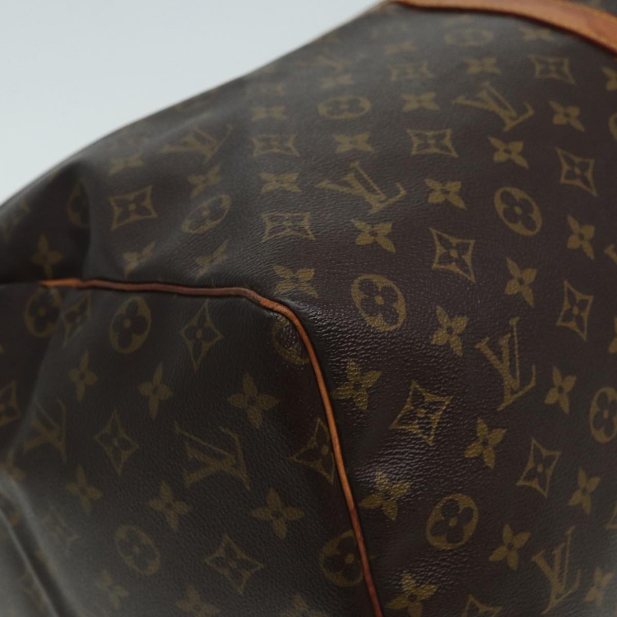 Louis Vuitton Keepall 60, Brown, Canvas, travel