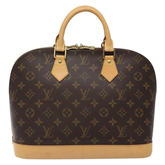 Louis Vuitton Alma, Brown, Canvas, handbag