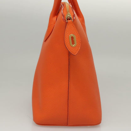Louis Vuitton Lockit, Orange, Leather, handbag