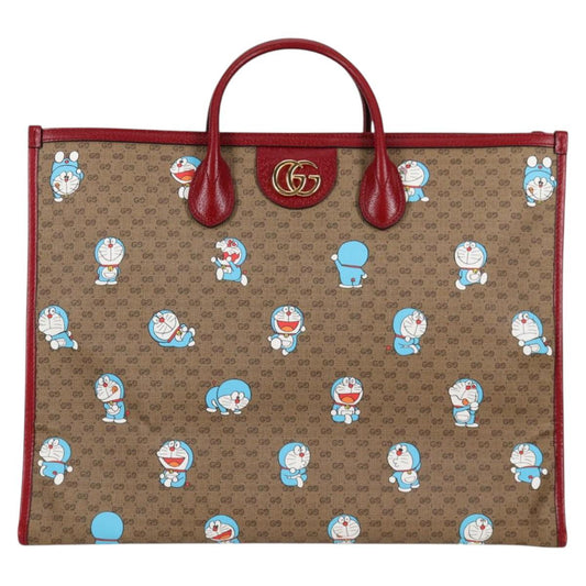 Gucci Doraemon, Beige, Canvas, tote
