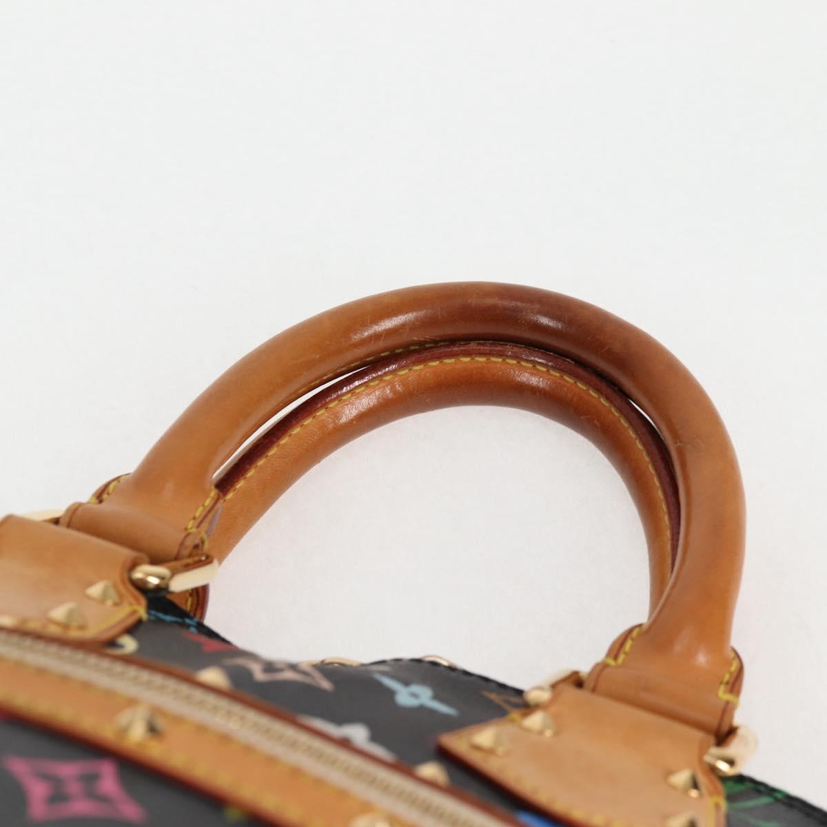 Louis Vuitton Alma, Black, Canvas, handbag