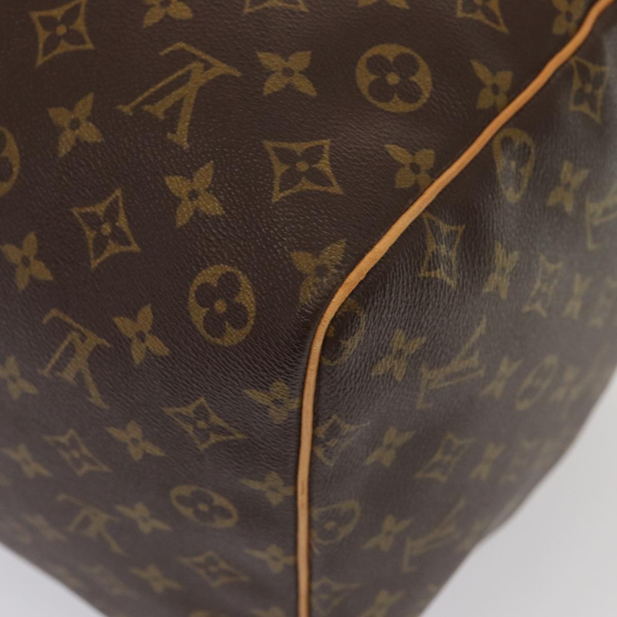 Louis Vuitton Keepall 60, Brown, Canvas, travel