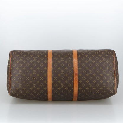 Louis Vuitton Keepall 60, Brown, Canvas, travel