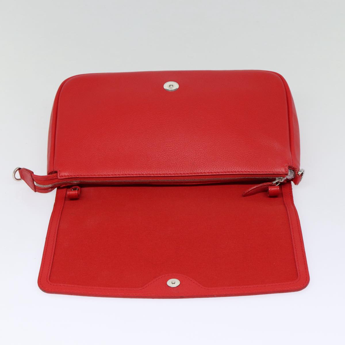 Louis Vuitton Parnassea, Red, Leather, clutch