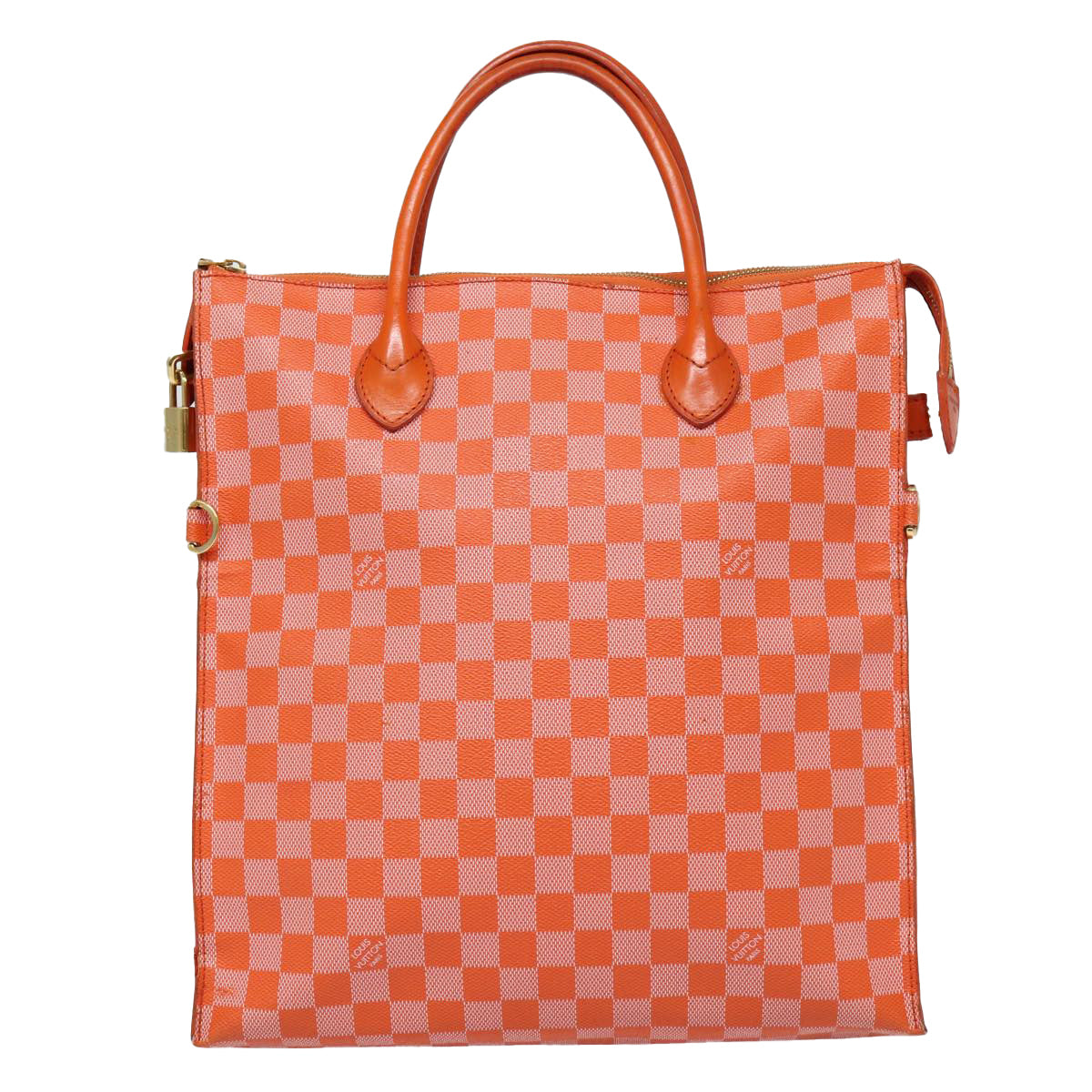 Louis Vuitton Pimont Mobile, Orange, Canvas, handbag