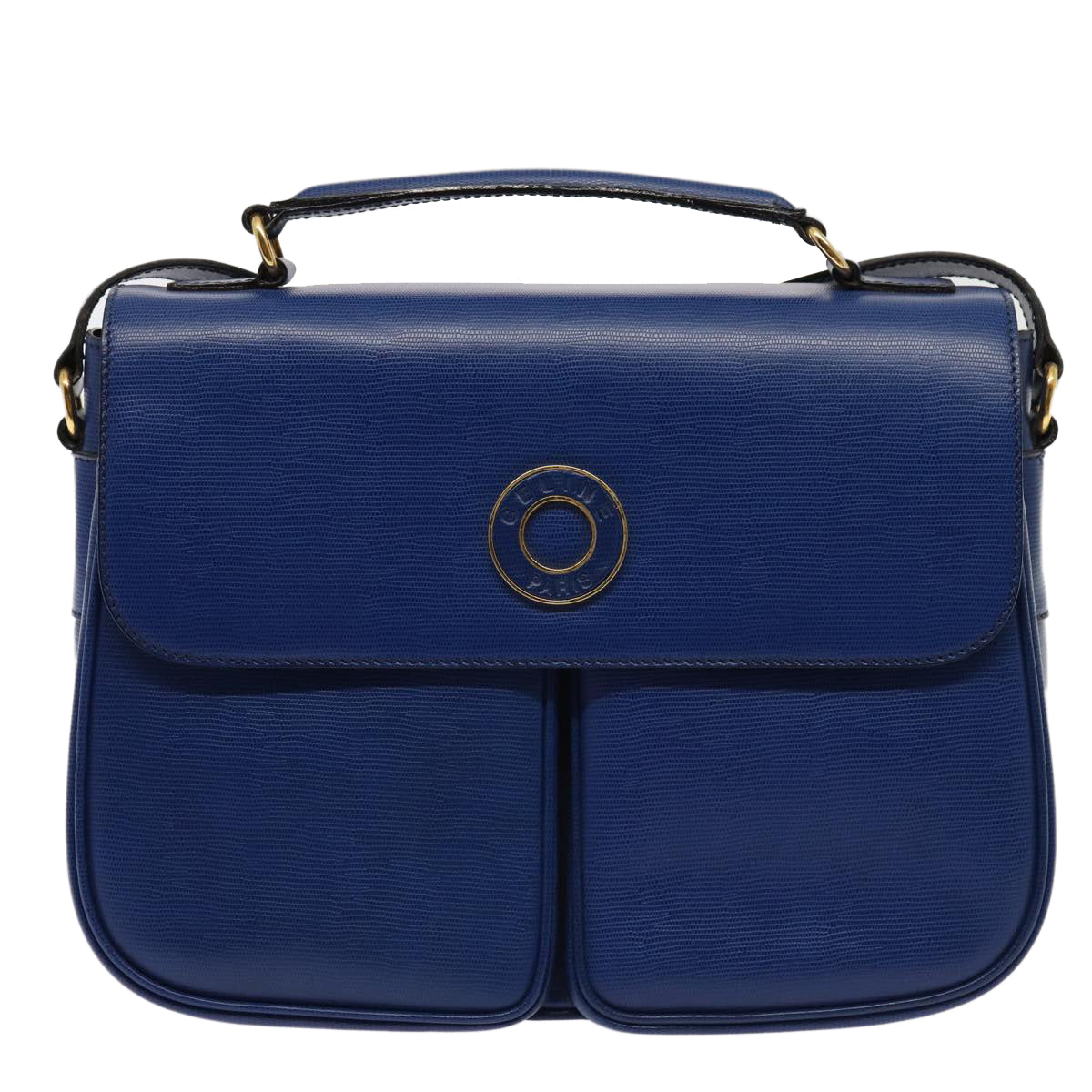 Céline, Blue, Leather, shoulder