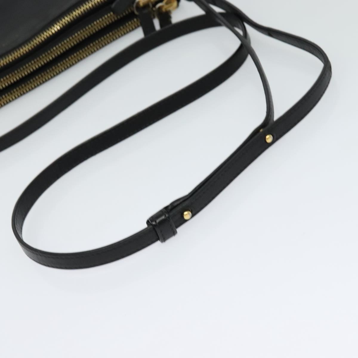 Céline Trio, Black, Leather, shoulder