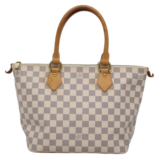 Louis Vuitton Saleya, White, Canvas, tote