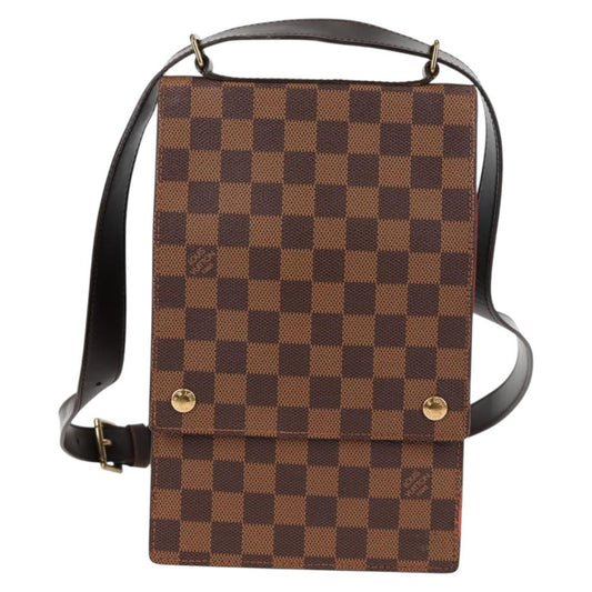 Louis Vuitton Portobello, Brown, Canvas, shoulder