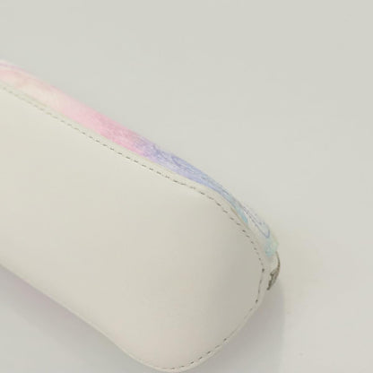Louis Vuitton Trousse Elizabeth, White, Canvas, wallet