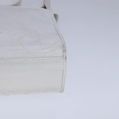Chanel Cc, White, Leather, shoulder