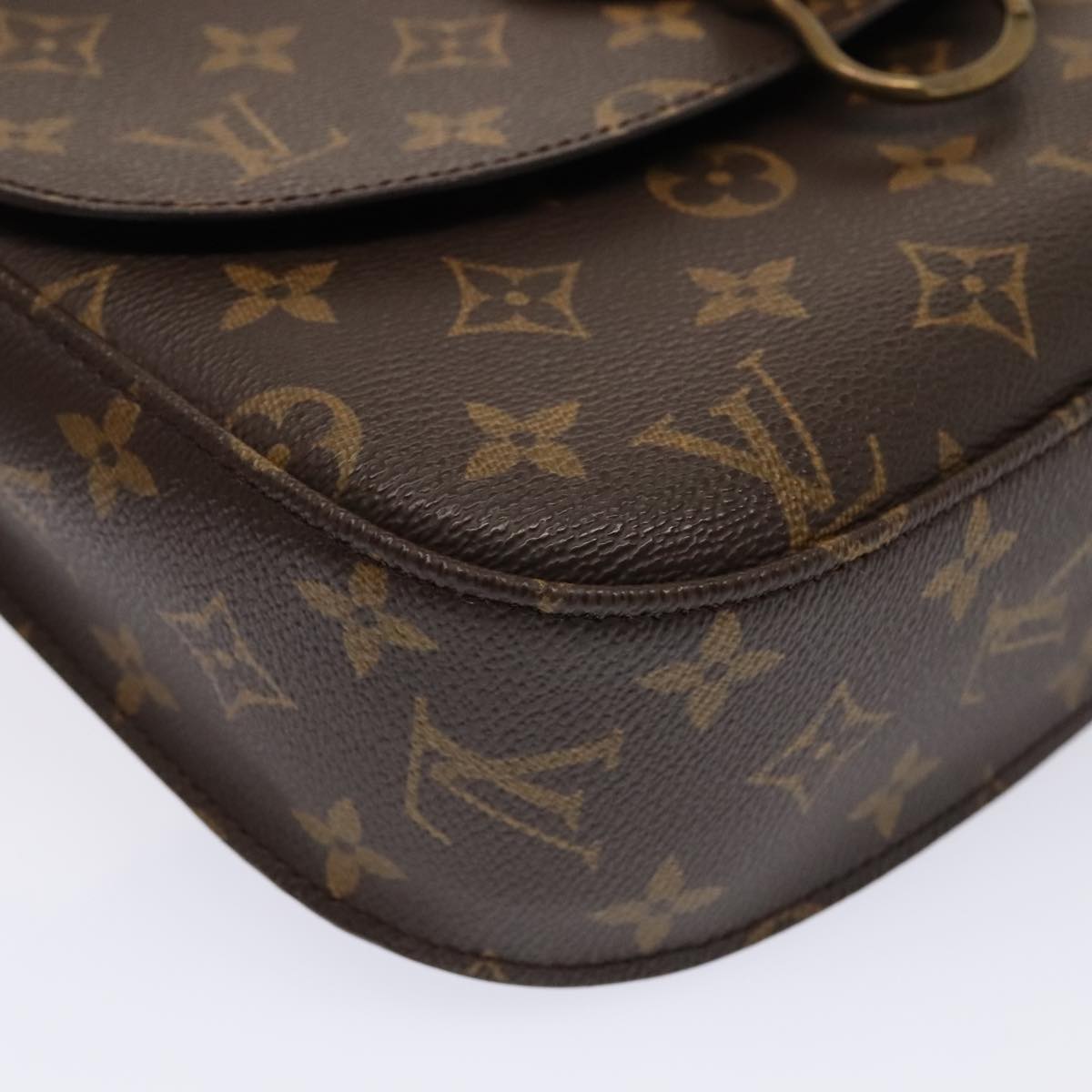 Louis Vuitton Saint Cloud, Brown, Canvas, shoulder