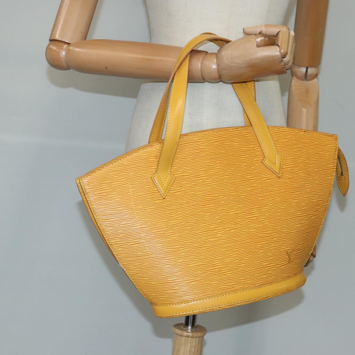 Louis Vuitton Saint Jacques, Yellow, Leather, handbag