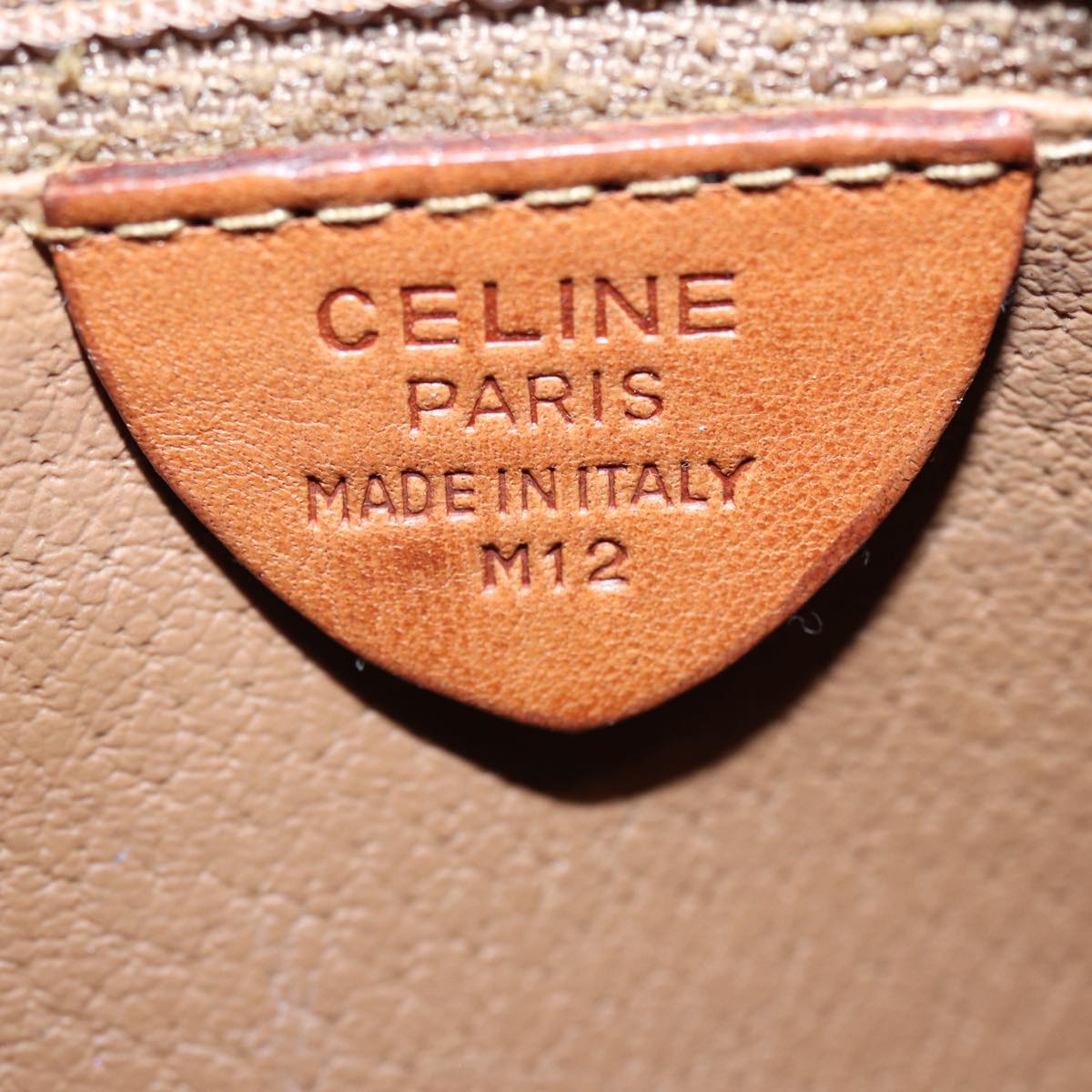 Céline Macadam, Brown, Canvas, shoulder