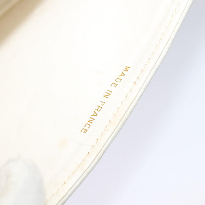Chanel Double flap, White, Leather, handbag