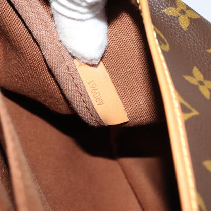 Louis Vuitton Saumur 35, Brown, Canvas, shoulder