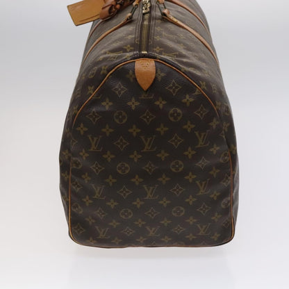 Louis Vuitton Keepall 60, Brown, Canvas, travel