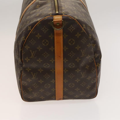 Louis Vuitton Keepall Bandoulière 60, Brown, Canvas, travel