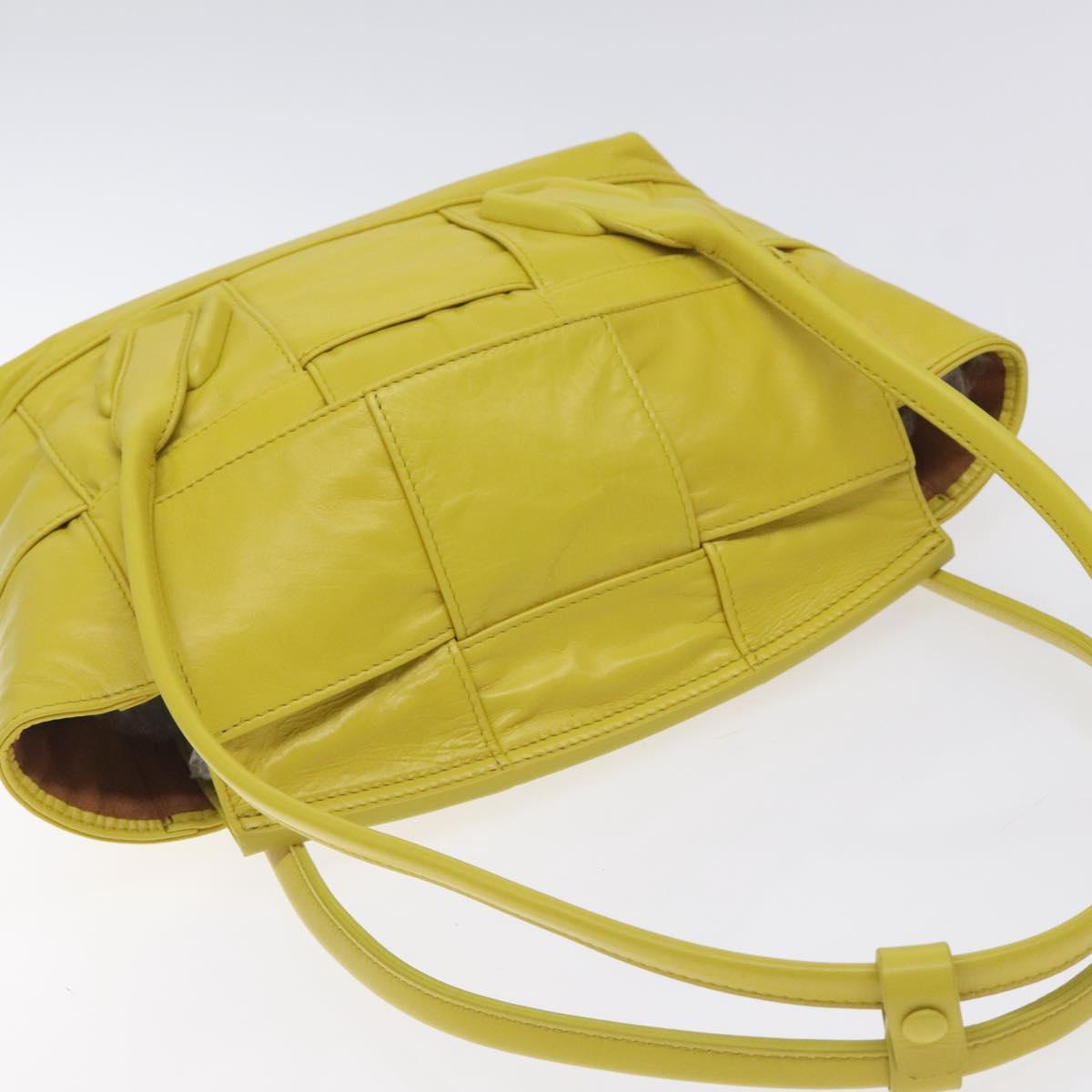 Bottega Veneta Arco, Yellow, Leather, shoulder