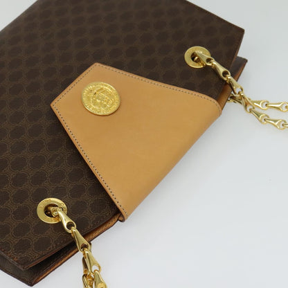 Céline Macadam, Brown, Canvas, shoulder