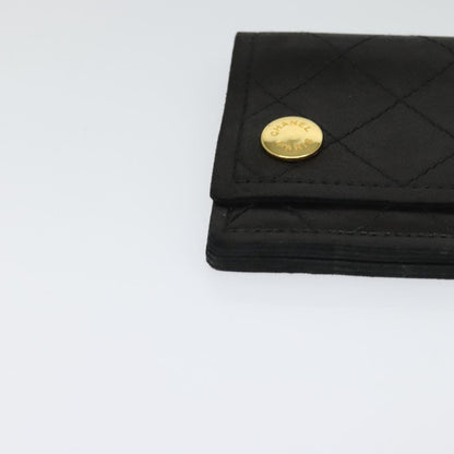 Chanel Wallet On Chain, Black, Leather, wallet