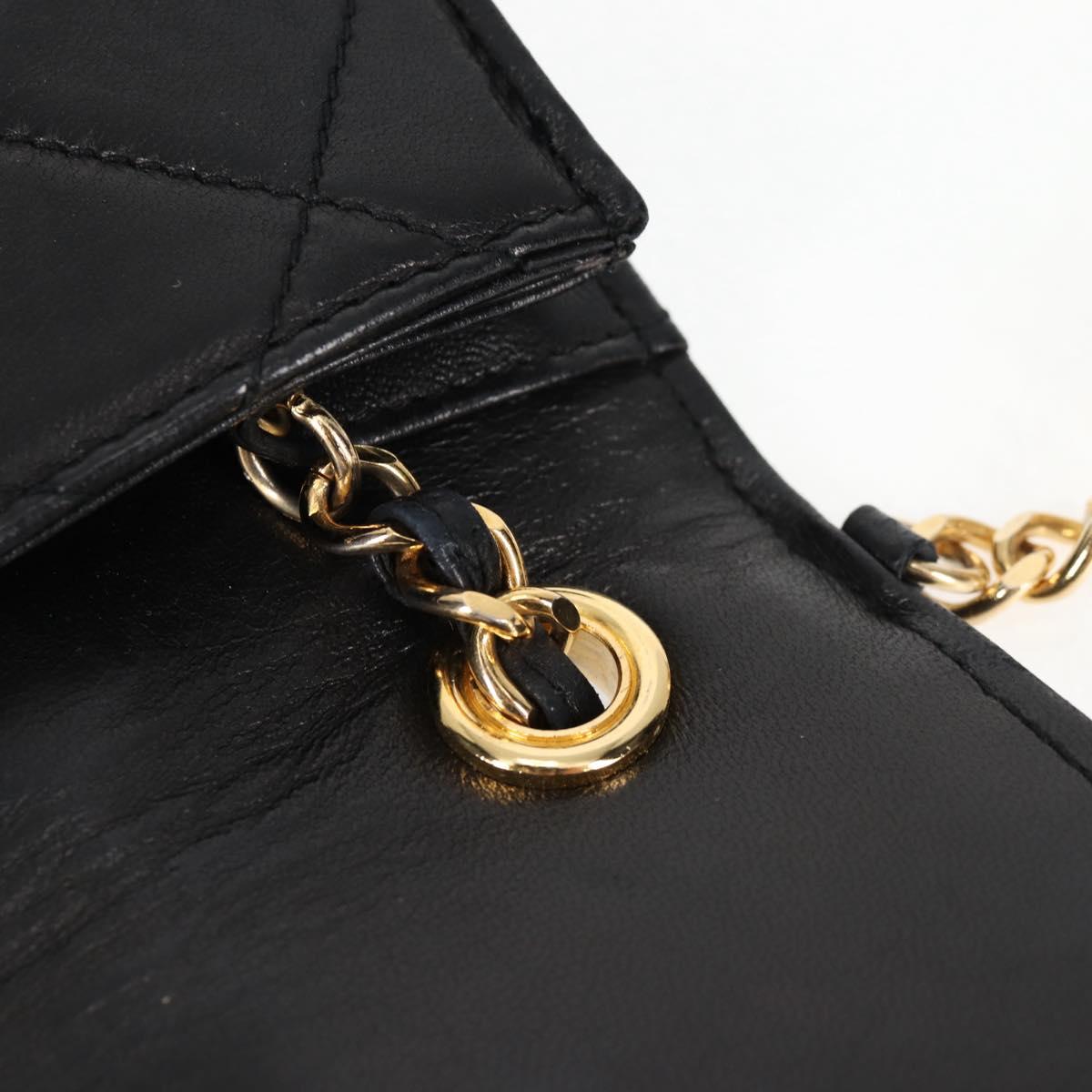 Chanel Coco Mark, Black, Leather, shoulder
