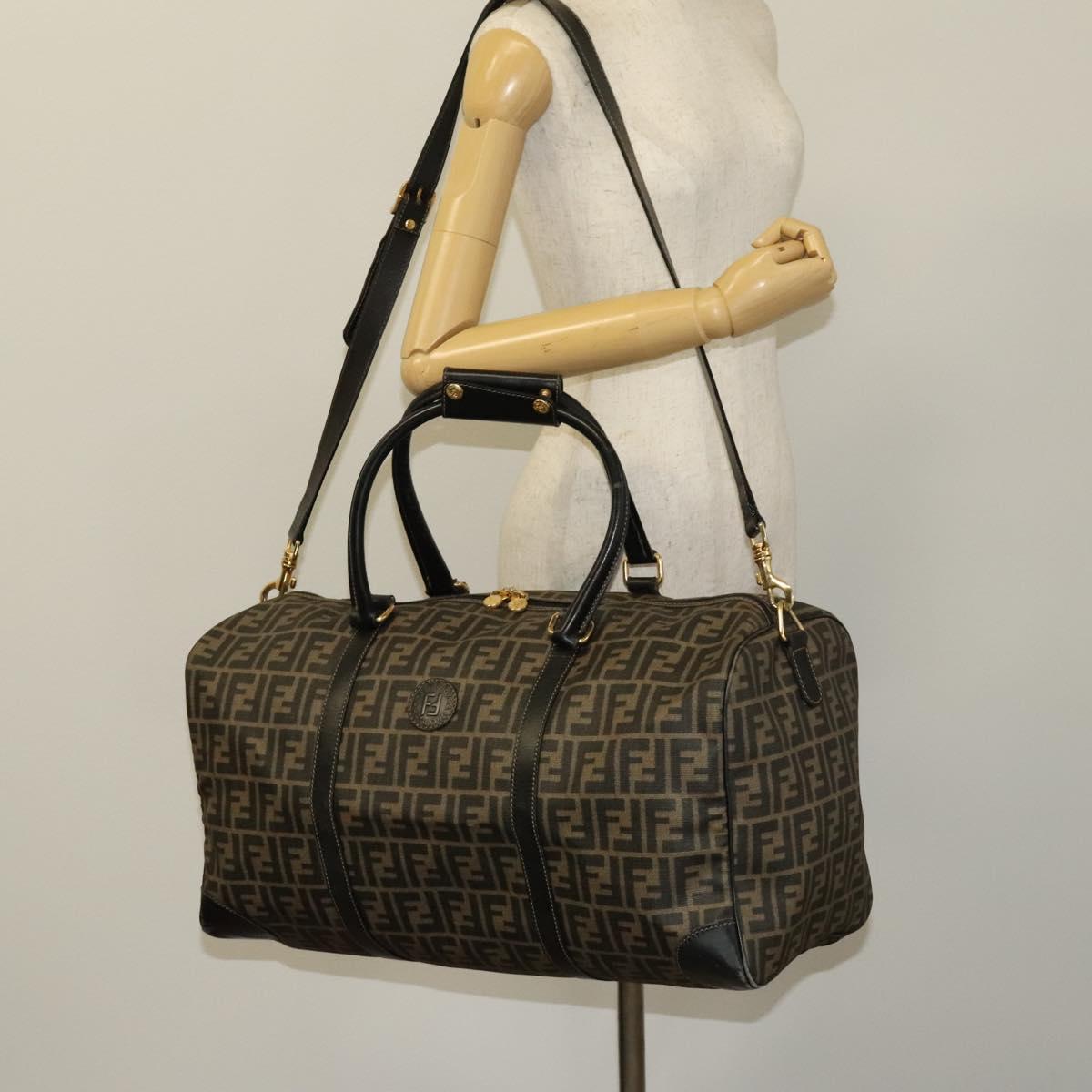 Fendi Zucca, Brown, Canvas, travel