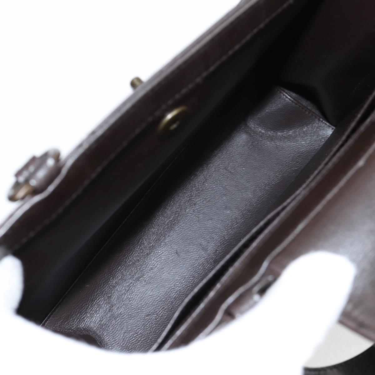 Chanel Coco Mark, Brown, Leather, handbag