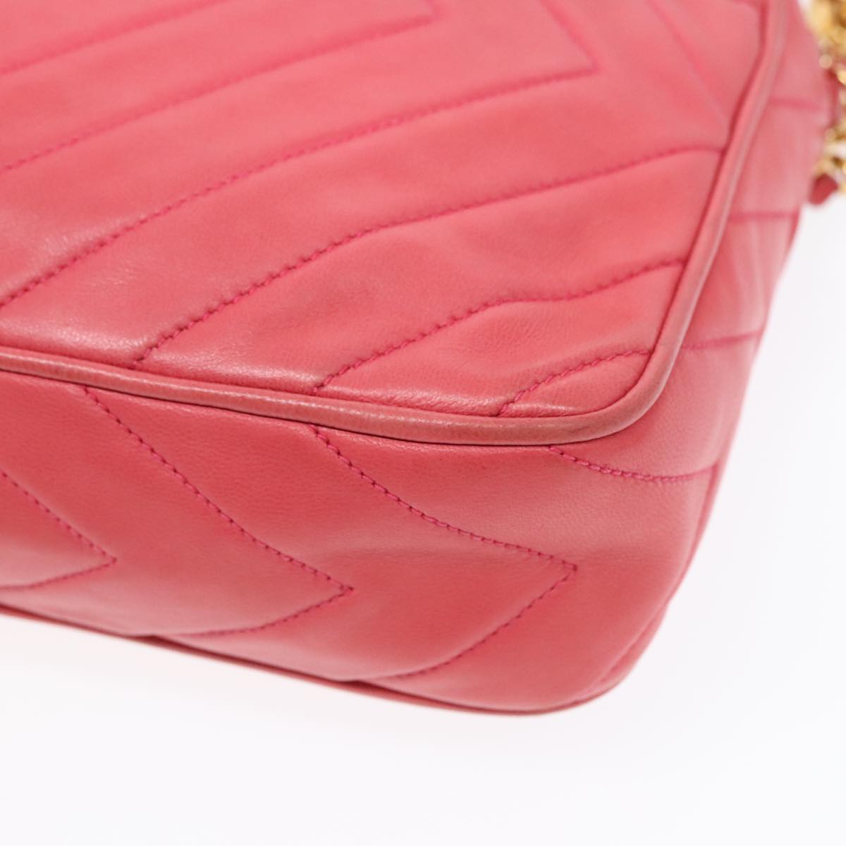 Chanel Camera, Pink, Leather, shoulder