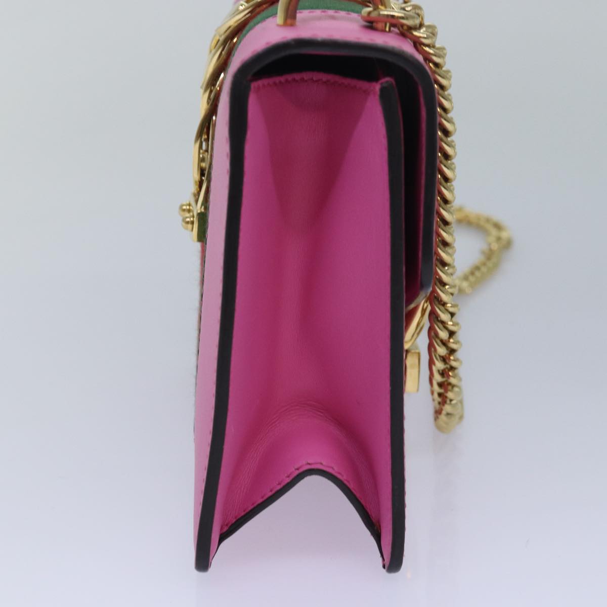 Gucci Sylvie, Pink, Leather, shoulder