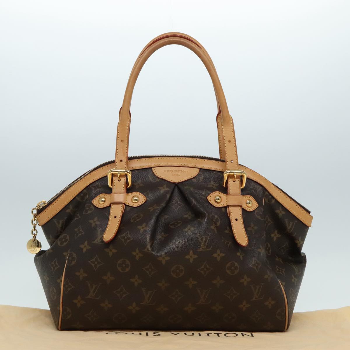 Louis Vuitton Tivoli, Black, Canvas, shoulder