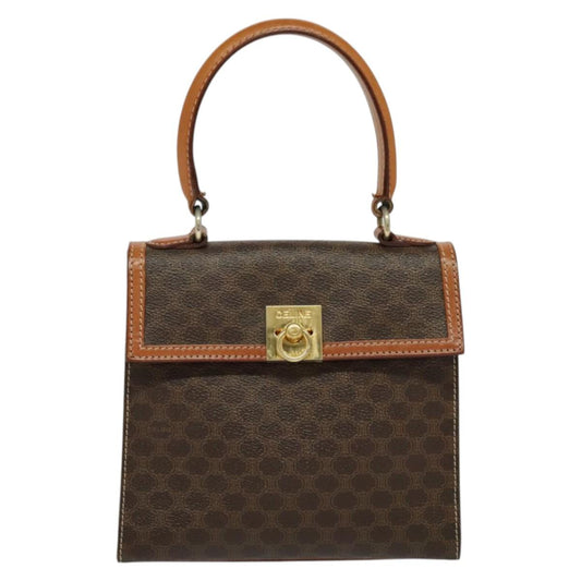 Céline Triomphe, Brown, Canvas, handbag