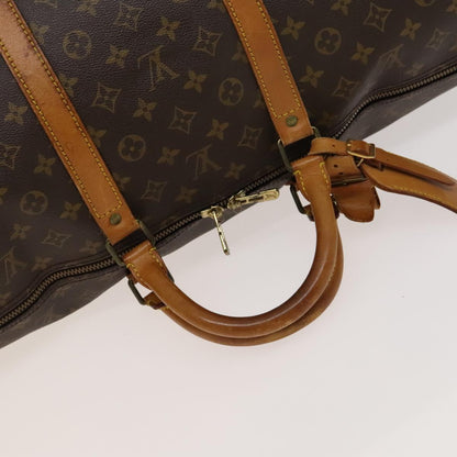 Louis Vuitton Keepall Bandoulière 60, Brown, Canvas, travel