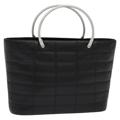 Chanel Chocolate bar, Black, Leather, handbag