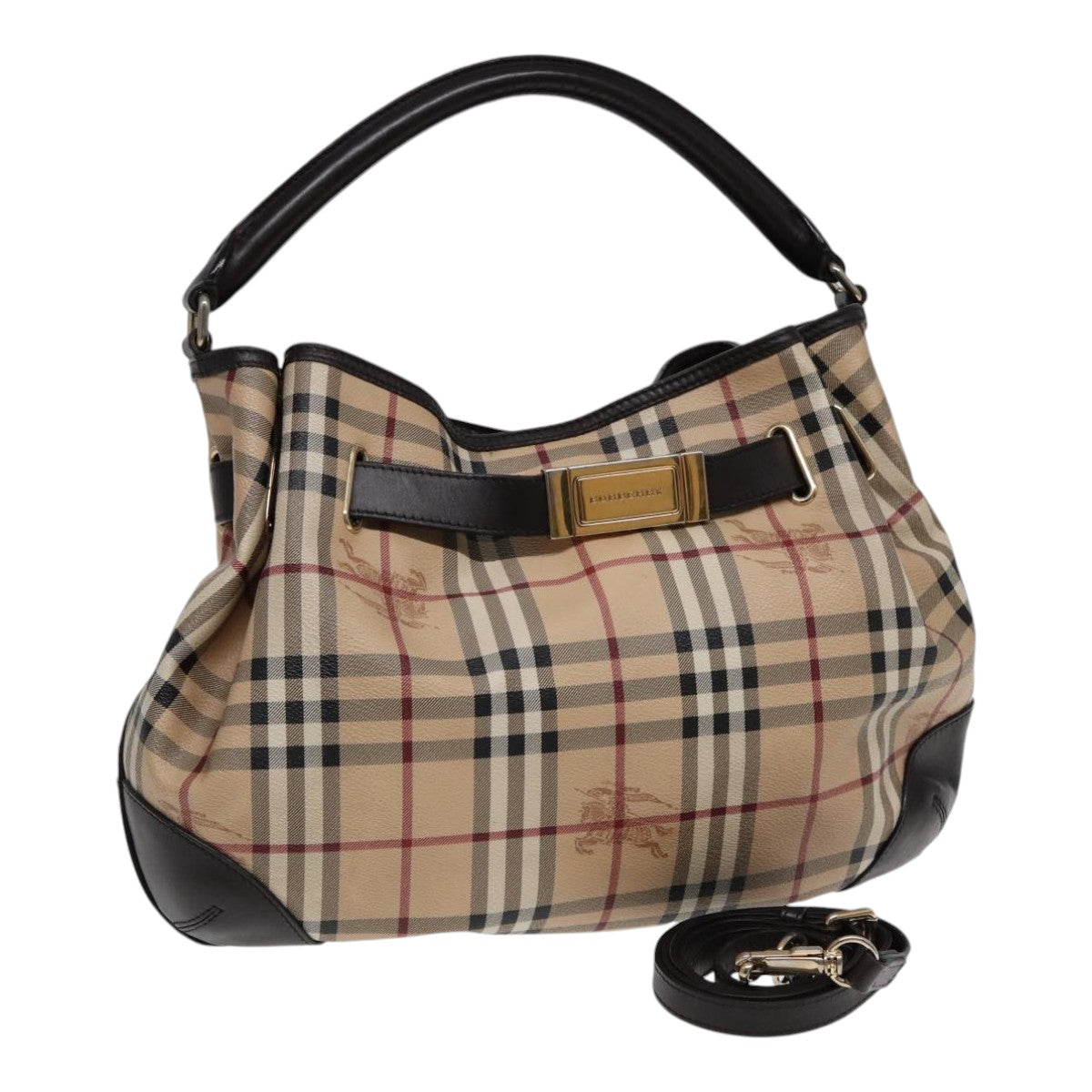 Burberry Nova Check, Beige, Canvas, handbag