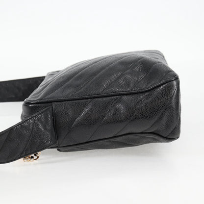 Chanel Camera, Black, Leather, shoulder