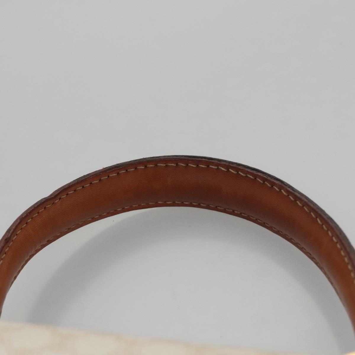 Céline Macadam, White, Canvas, handbag