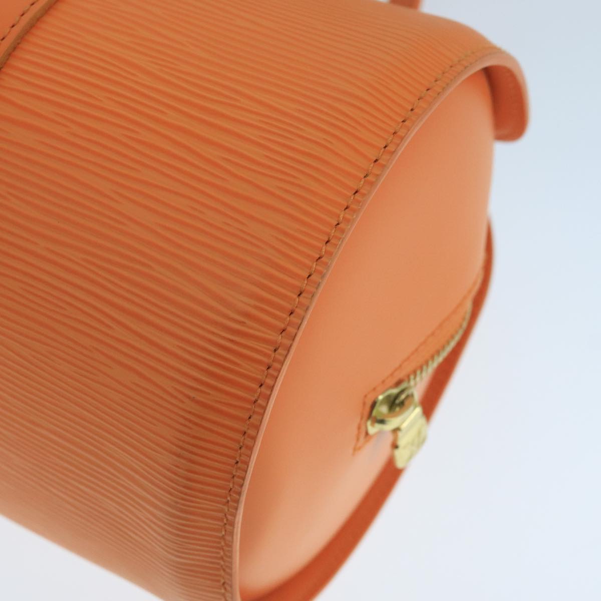 Louis Vuitton Soufflot, Orange, Leather, handbag