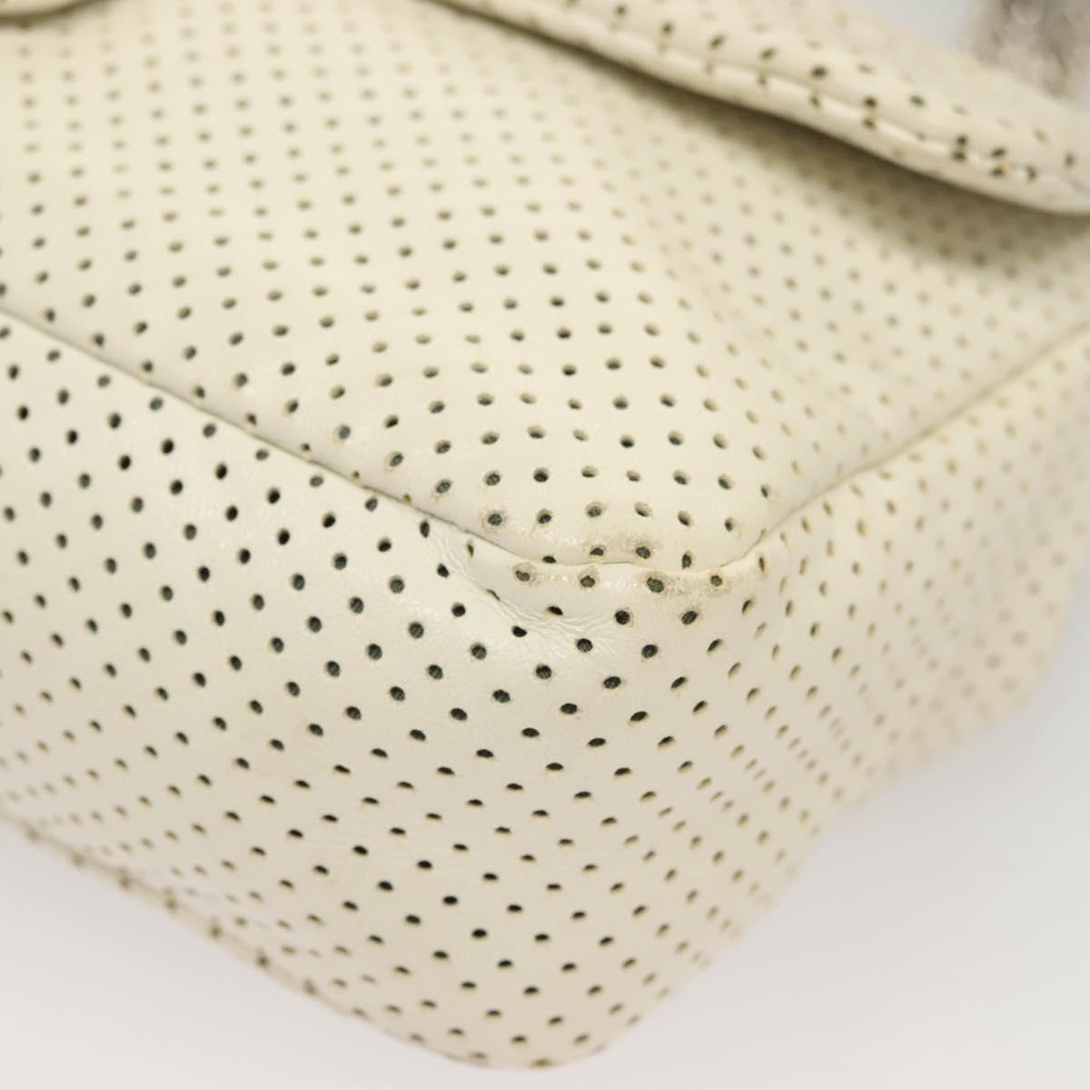 "Chanel 2,55", White, Leather, shoulder