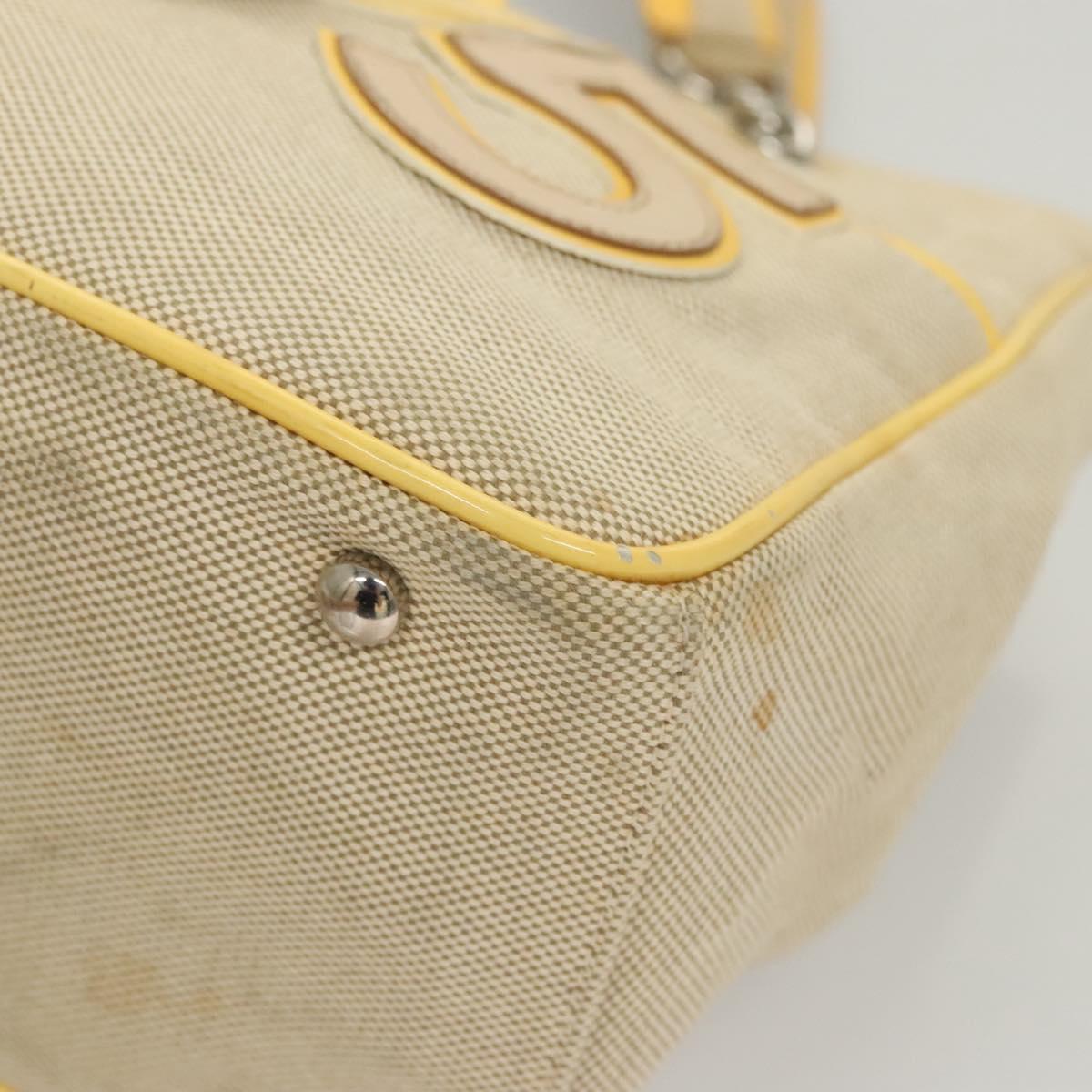 Chanel Camellia, Beige, Canvas, handbag