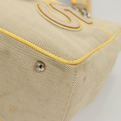 Chanel Camellia, Beige, Canvas, handbag