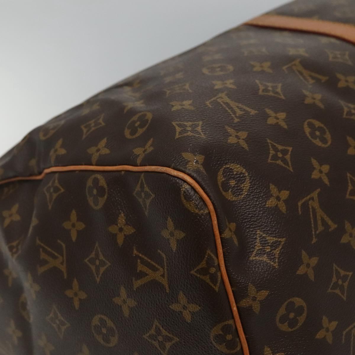 Louis Vuitton Keepall 60, Brown, Canvas, travel