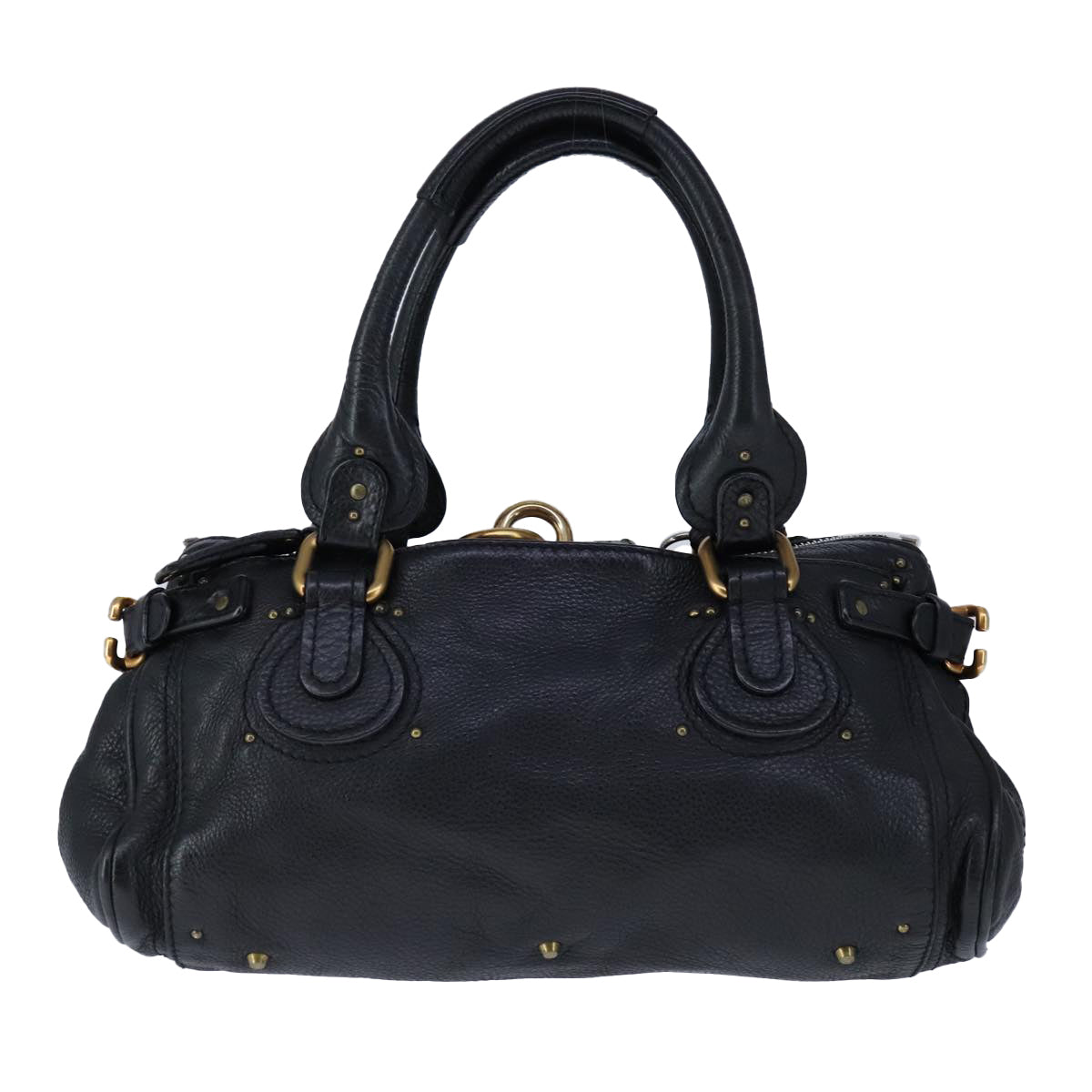 Chloé Paddington, Black, Leather, handbag